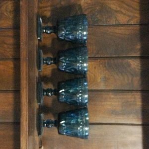 Blue Glass Goblets